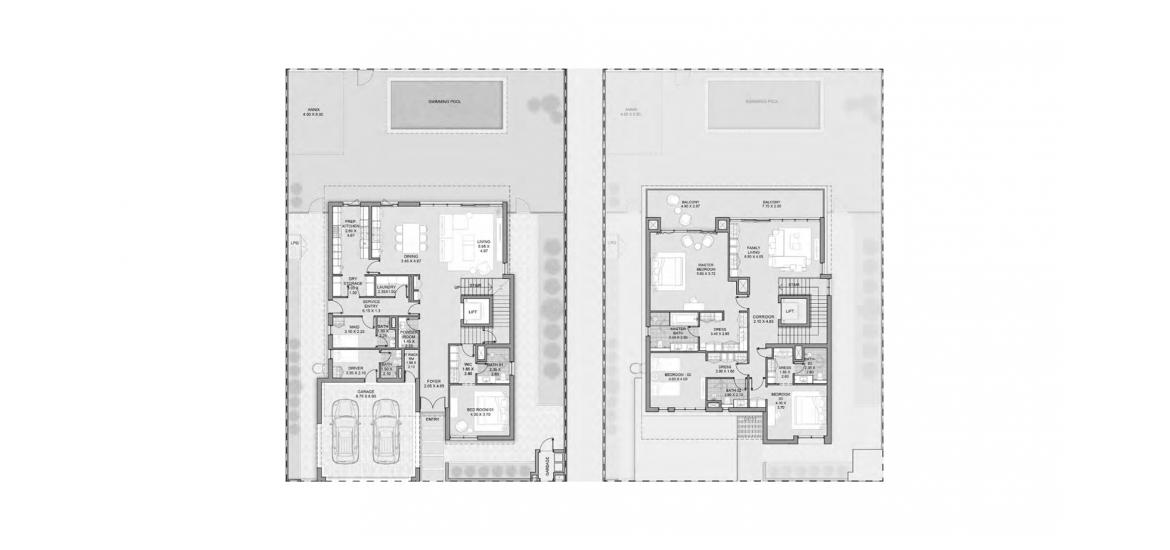 Apartment floor plan «VILLA TYPE A 4BR», 4 bedrooms in OPAL GARDENS