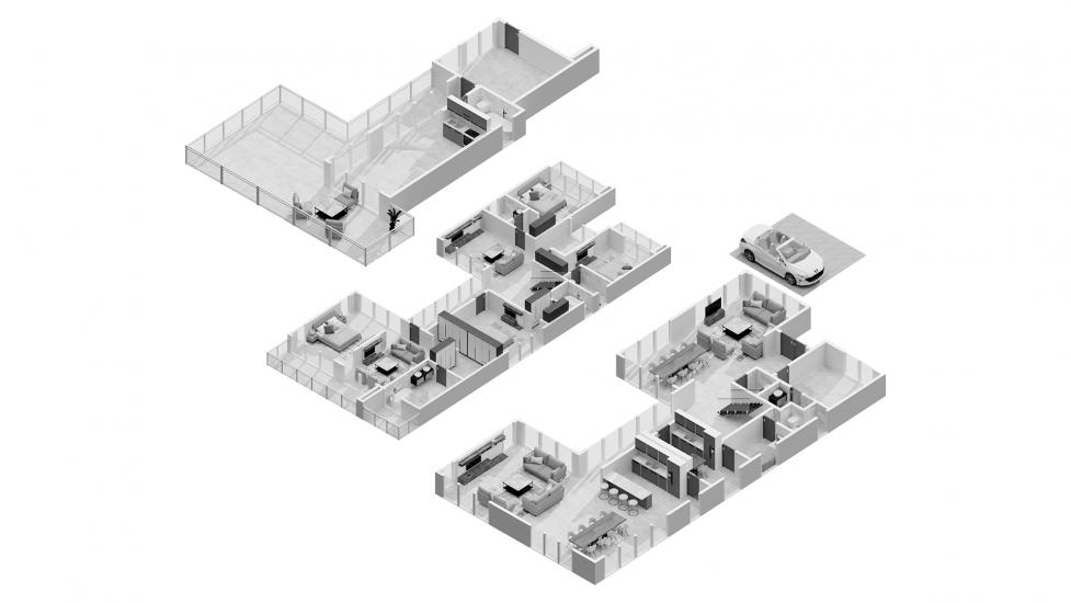 Apartment floor plan «6BR Type V55-A 1051SQM», 6 bedrooms in CAVALLI ESTATES
