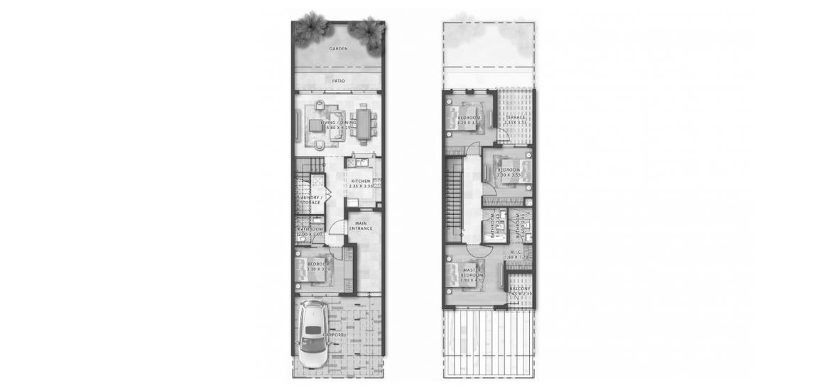 Plan d'étage de l'appartement «211sqm», 4 chambres à PORTOFINO
