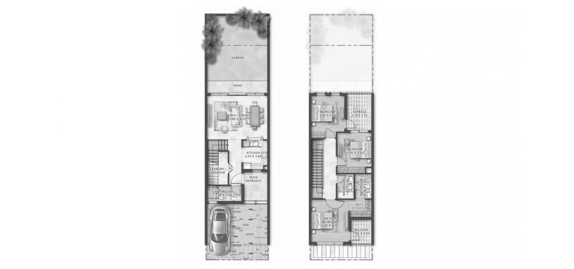 Plan d'étage de l'appartement «193sqm», 3 chambres à PORTOFINO