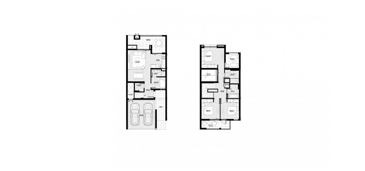 דירה תוכנית קומה «267SQM», 3 חדרי שינה ב- BLISS 2 TOWNHOUSES (באזור הבניין BLISS 2 TOWNHOUSES)