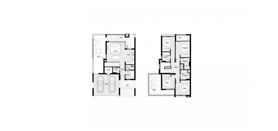 דירה תוכנית קומה «267SQM», 4 חדרי שינה ב- BLISS 2 TOWNHOUSES (באזור הבניין BLISS 2 TOWNHOUSES)