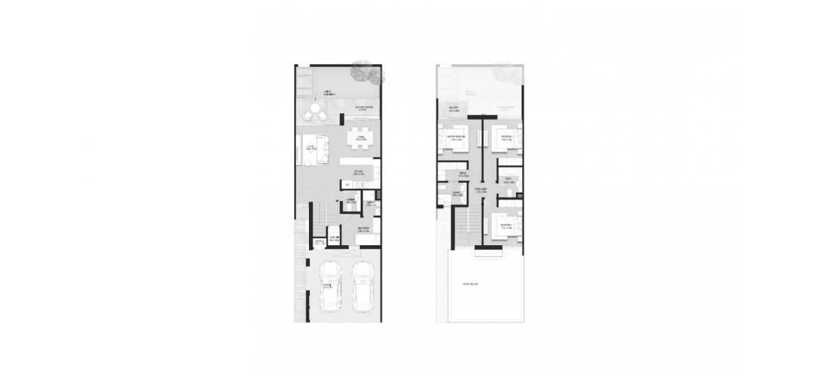 דירה תוכנית קומה «180SQM», 3 חדרי שינה ב- LA ROSA (באזור הבניין LA ROSA)