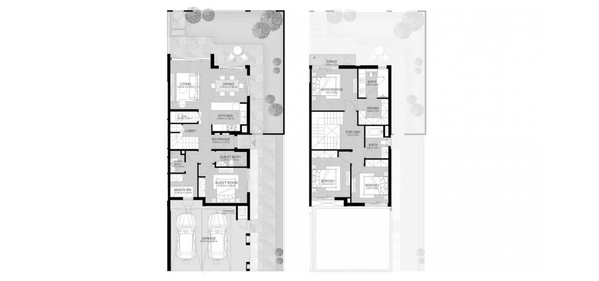 דירה תוכנית קומה «217sqm», 4 חדרי שינה ב- LA VIOLETA (באזור הבניין LA VIOLETA)