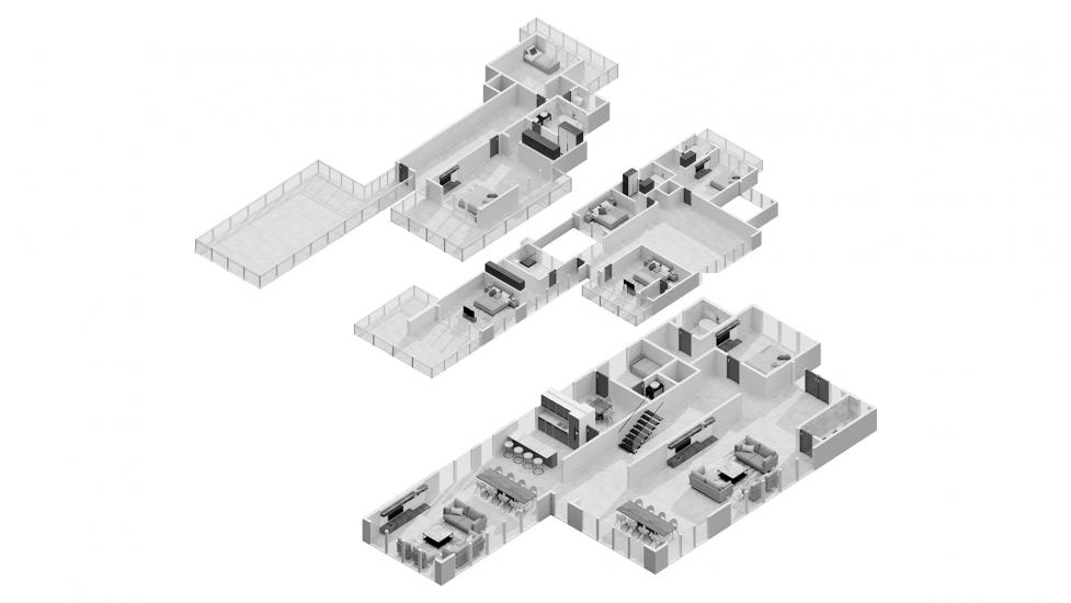 דירה תוכנית קומה «7BR Type V75-A 1629SQM», 7 חדרי שינה ב- CAVALLI ESTATES (באזור הבניין CAVALLI ESTATES)