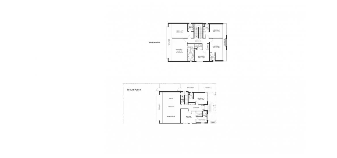 Планировка апартаментов «426SQM» 6 спален в ЖК EASTERN RESIDENCES