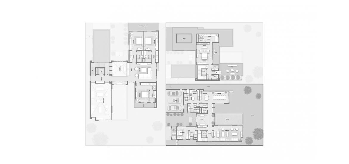 Планировка апартаментов «VILLA 5 BEDROOM TYPE C» 5 спален в ЖК HARTLAND II VILLAS