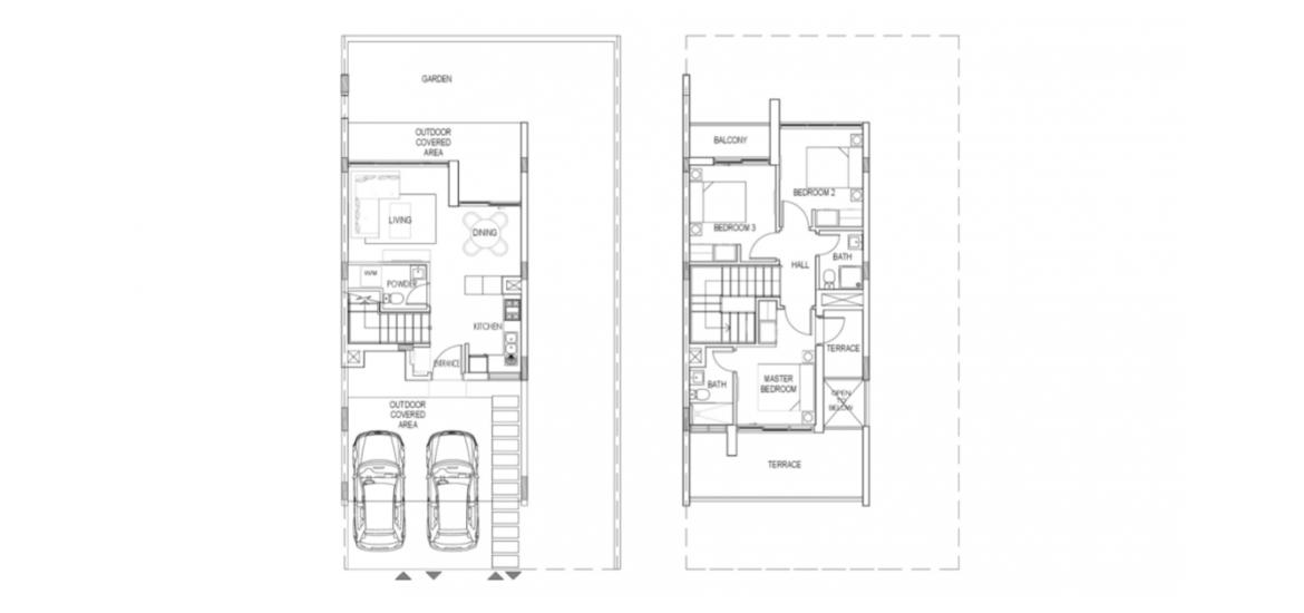Floor plan «3BR 195SQM», 3 bedrooms, in AVENCIA