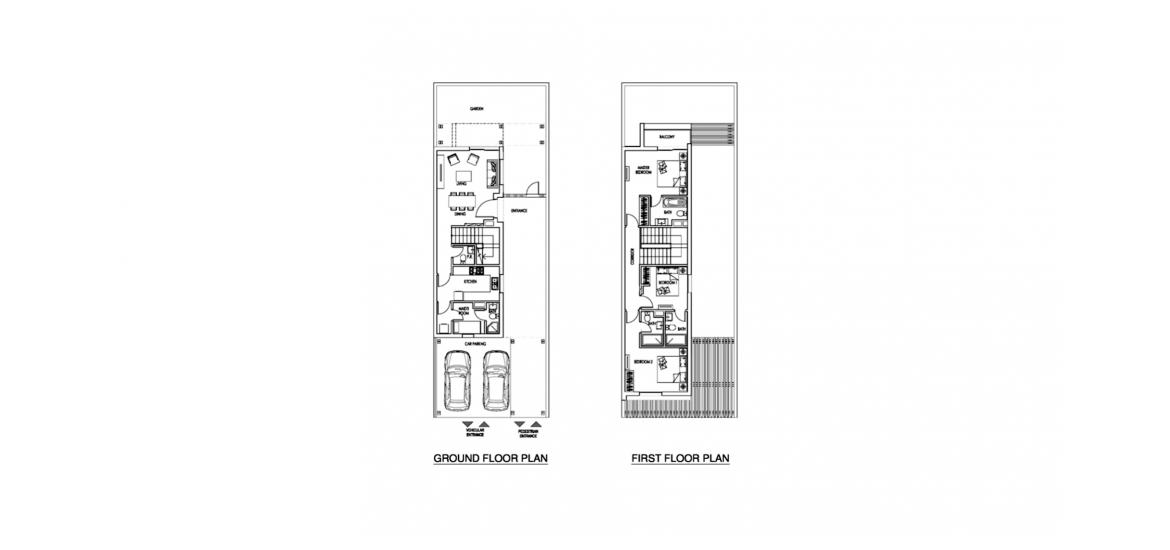Floor plan «3BR VILLA 166SQM», 3 bedrooms, in PACIFICA