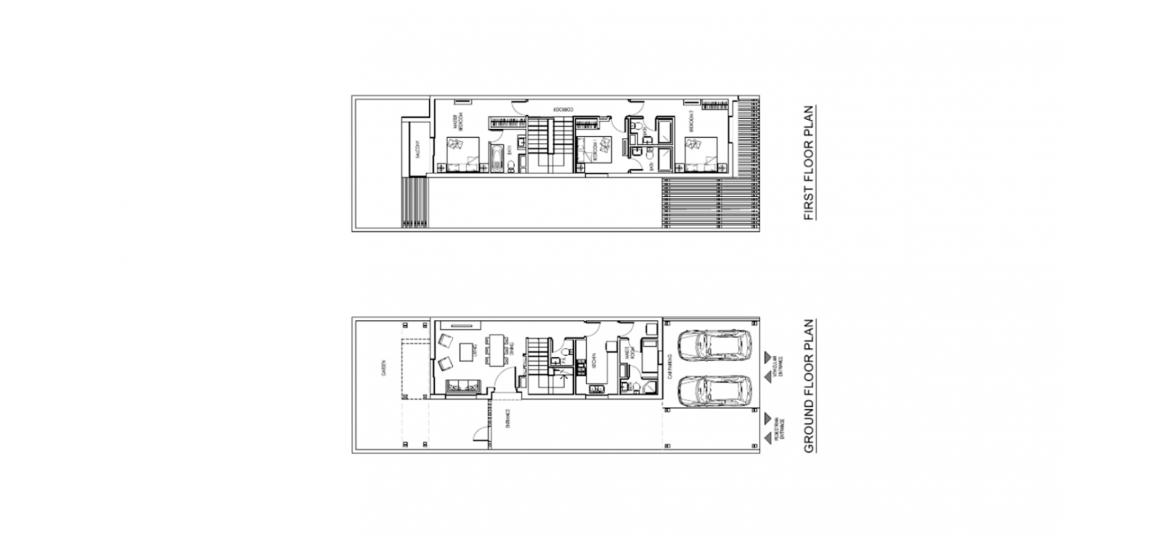 Floor plan «3BR 164SQM», 3 bedrooms, in ODORA
