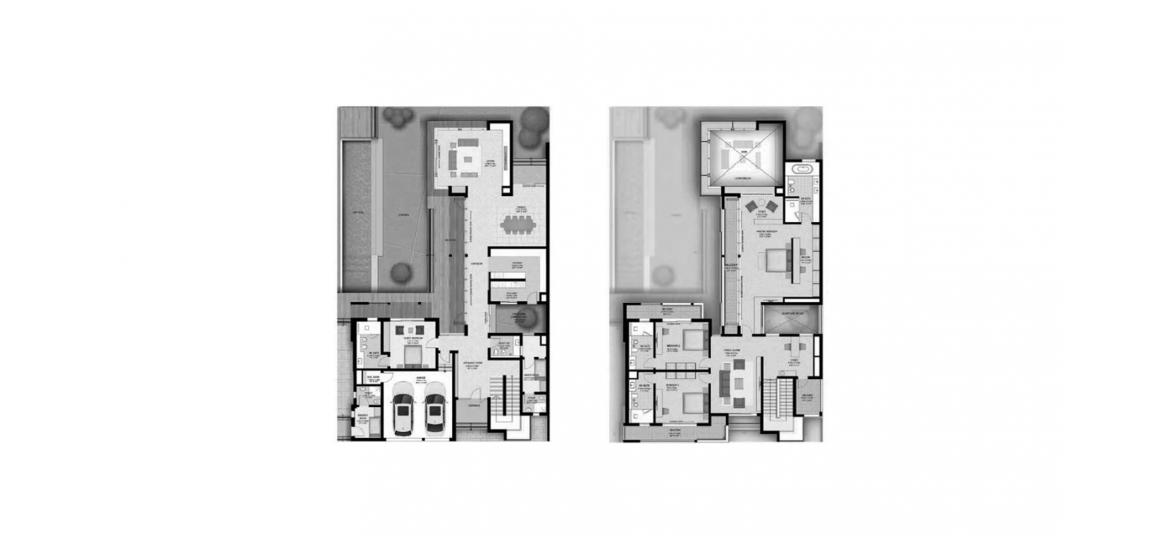 Floor plan «A», 4 bedrooms, in SOBHA HARTLAND ESTATES