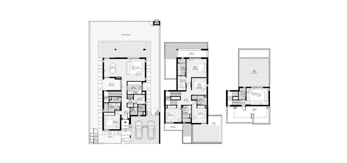 Apartment floor plan «A», 4 bedrooms in ELIE SAAB