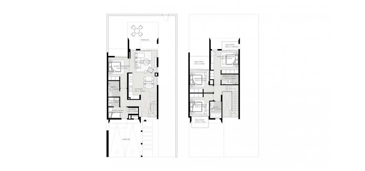 Floor plan «D», 4 bedrooms, in EDEN VILLAS