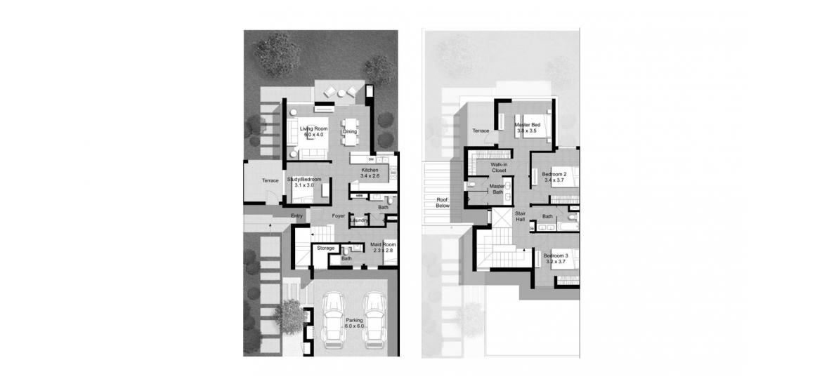Floor plan «B», 4 bedrooms, in MAPLE III