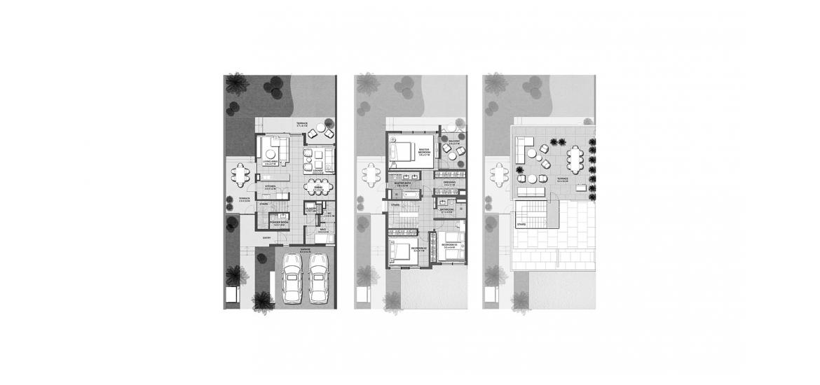 Floor plan «CLUB VILLAS 3BR 272SQM», 3 bedrooms, in CLUB VILLAS