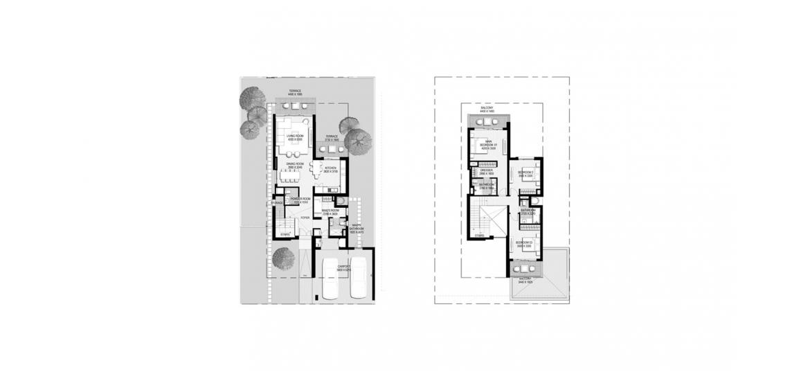Apartment floor plan «GOLF LINKS 3BR 260SQM», 3 bedrooms in GOLF LINKS