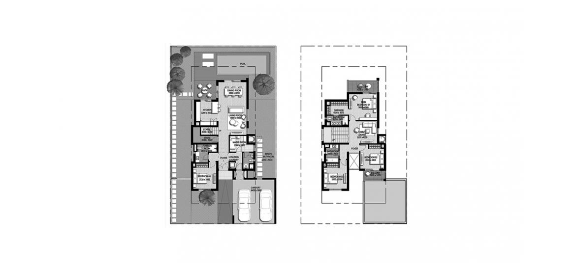Floor plan «GOLF LINKS 4BR 275SQM», 4 bedrooms, in GOLF LINKS