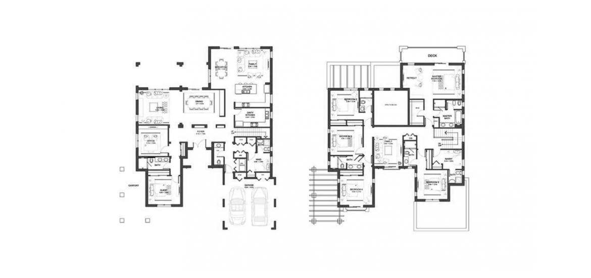 Floor plan «B», 6 bedrooms, in YASMIN VILLAS