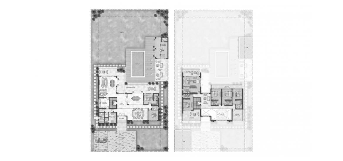 Apartment floor plan «604SQM FH-6500», 6 bedrooms in THE FARMHOUSES VILLAS